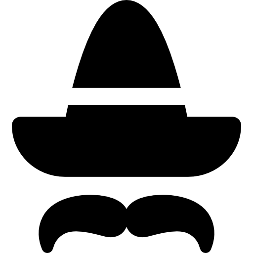 sombrero mexicano  icono