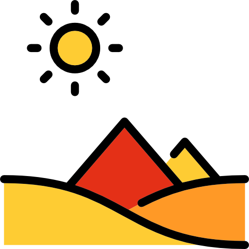 desierto Special Lineal color icono