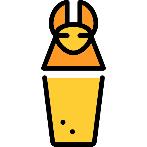 Canopic jar Special Lineal color icon