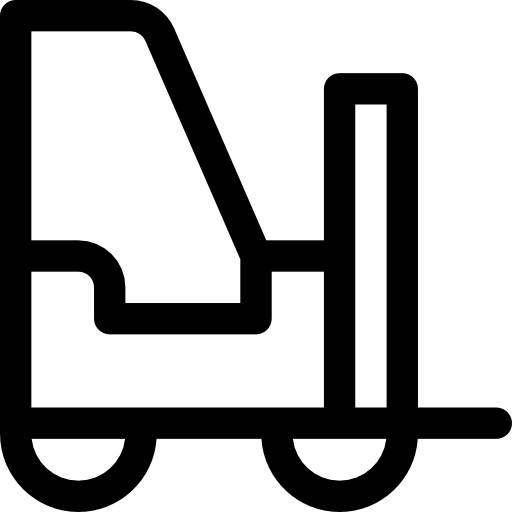 Forklift Basic Straight Lineal icon