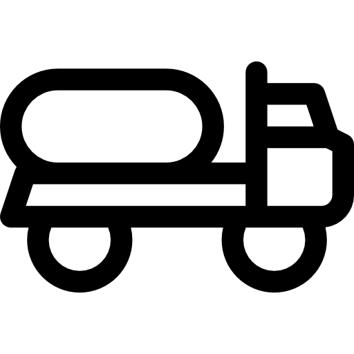 camión cisterna Basic Straight Lineal icono