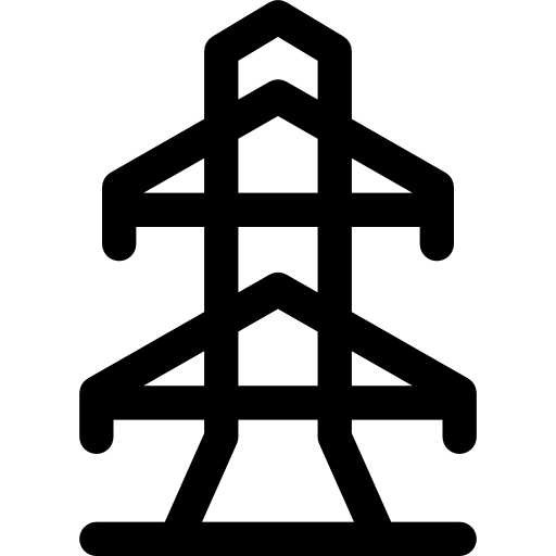 elektrownia Basic Straight Lineal ikona