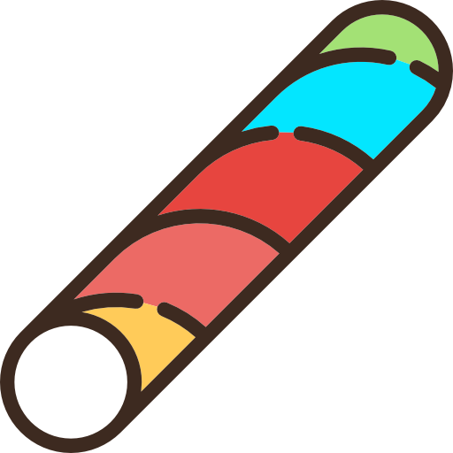 bastoncino di caramella Special Lineal color icona