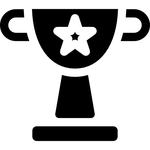 Trophy Curved Fill icon