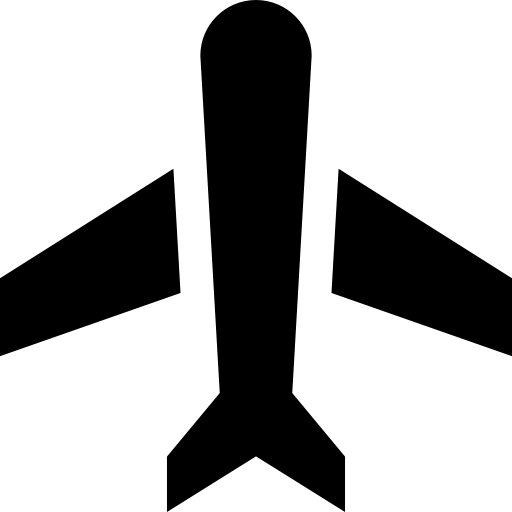 vliegtuig Basic Straight Filled icoon