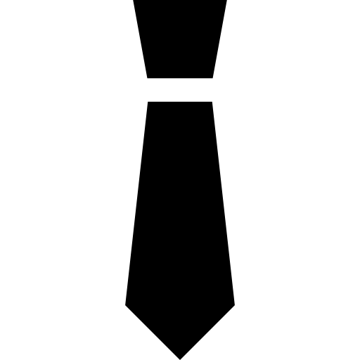 krawat Basic Straight Filled ikona