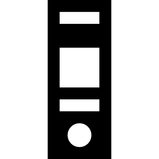 Folder Basic Straight Filled icon