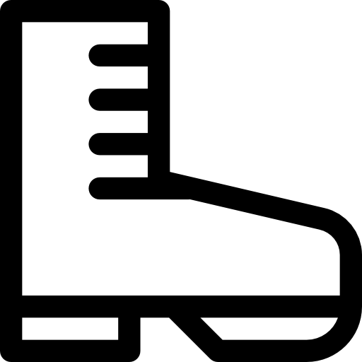 bota Basic Straight Lineal icono