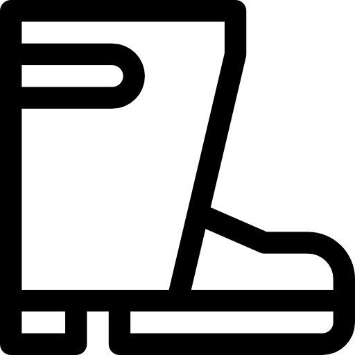 bota Basic Straight Lineal icono