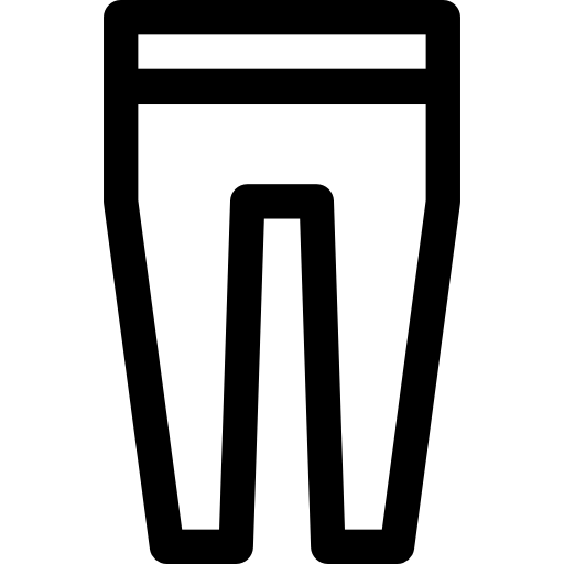 Leggings Basic Straight Lineal icon