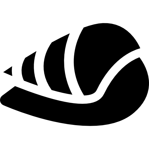 muszla muszli Curved Fill ikona
