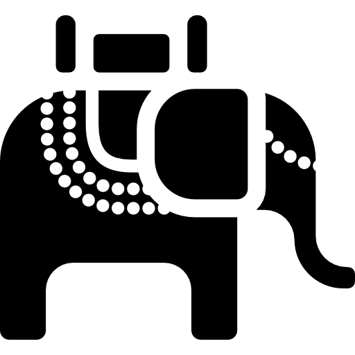 Elephant Curved Fill icon