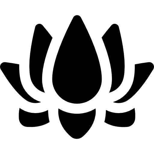 Lotus Curved Fill icon