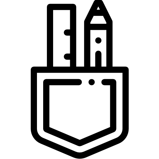 포켓 Detailed Rounded Lineal icon