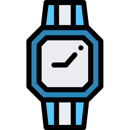 Wristwatch Detailed Rounded Lineal color icon