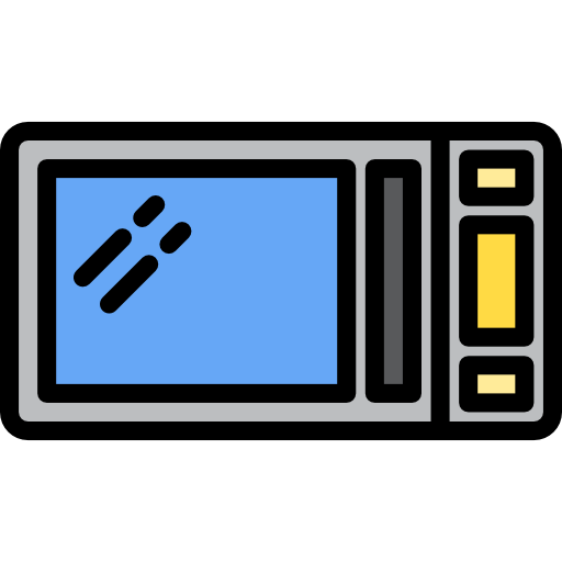 Microwave oven Catkuro Lineal Color icon