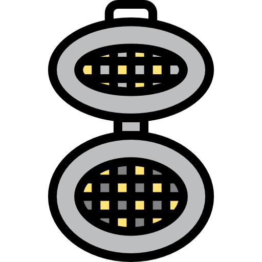 Waffle iron Catkuro Lineal Color icon