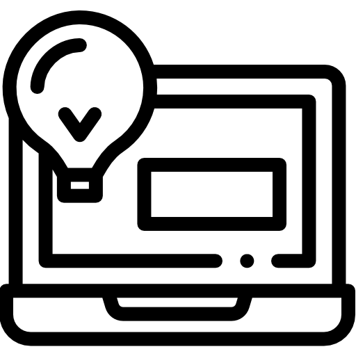 전구 Detailed Rounded Lineal icon