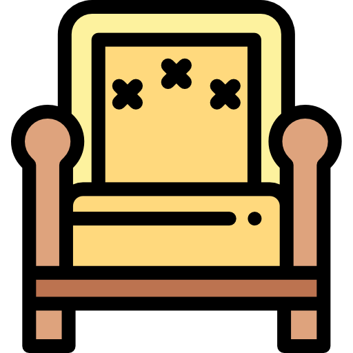 Armchair Detailed Rounded Lineal color icon