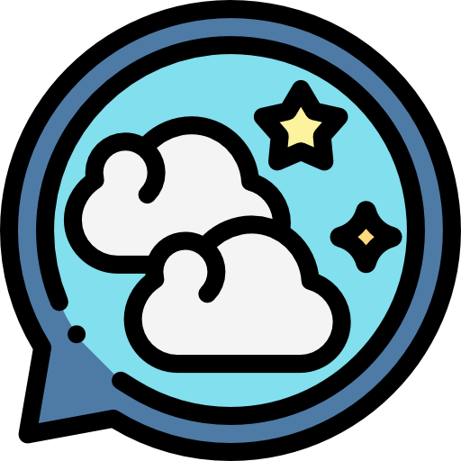 Clouds Detailed Rounded Lineal color icon