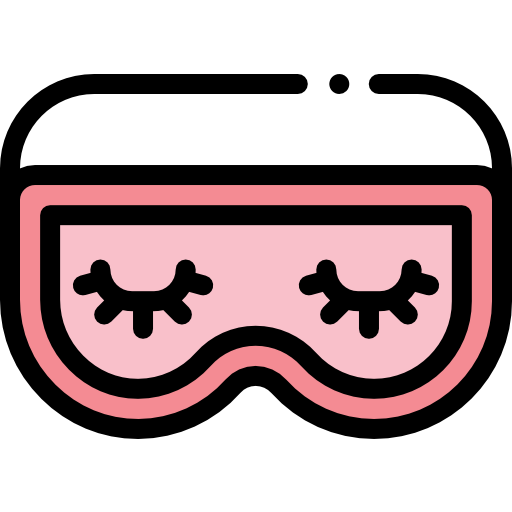 Sleeping mask Detailed Rounded Lineal color icon