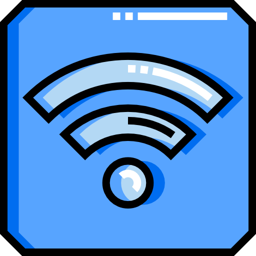 Wifi Detailed Straight Lineal color icon