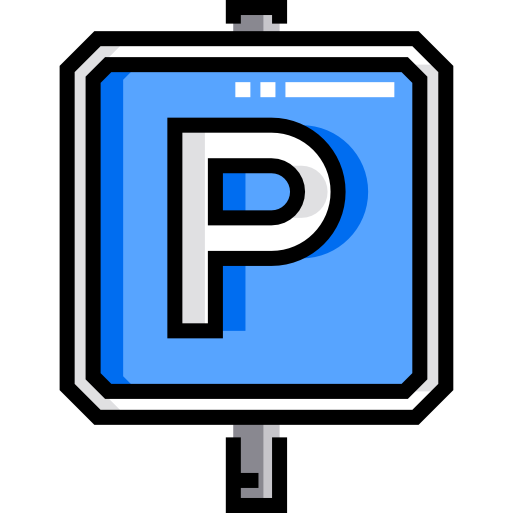 Parking sign Detailed Straight Lineal color icon