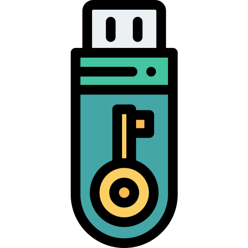 Usb Detailed Rounded Lineal color icon