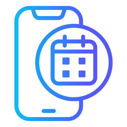 calendrier Generic gradient outline Icône