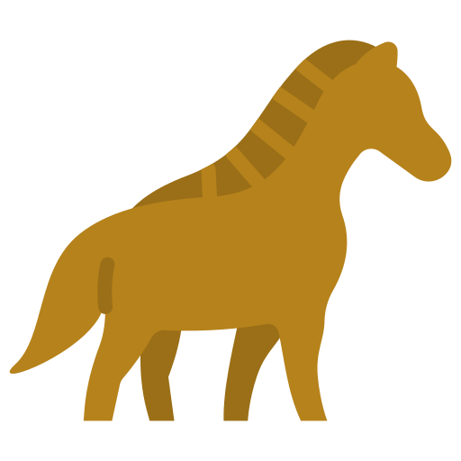 koń Generic color fill ikona