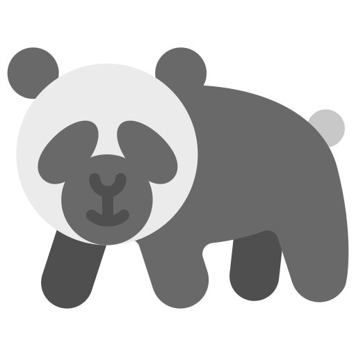 panda Generic color fill ikona