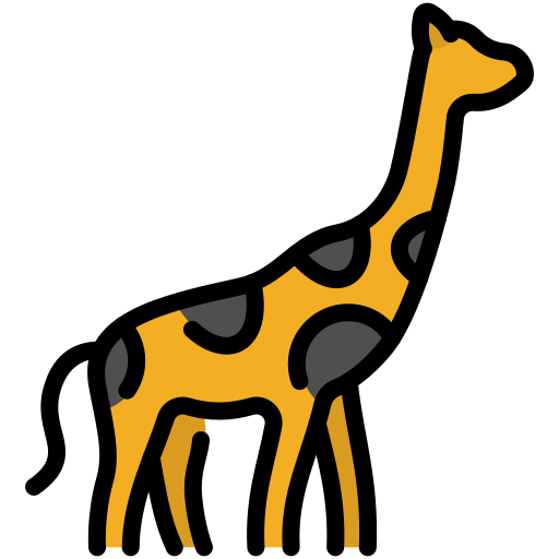 jirafa Generic color lineal-color icono