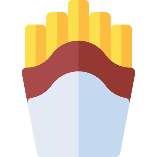 French fries Basic Rounded Flat icon