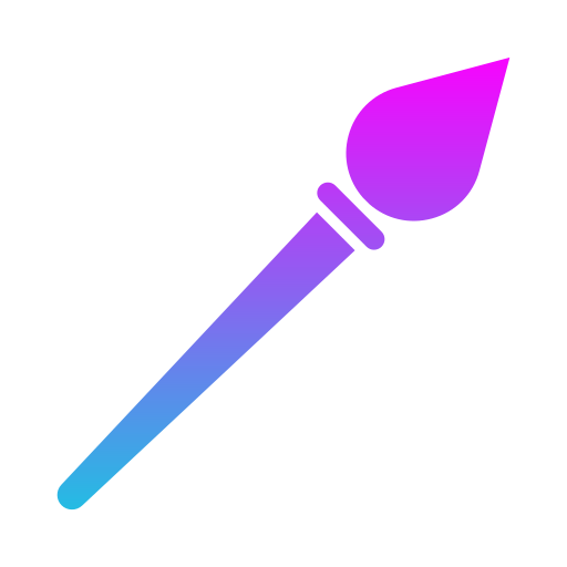 Brush Generic gradient fill icon