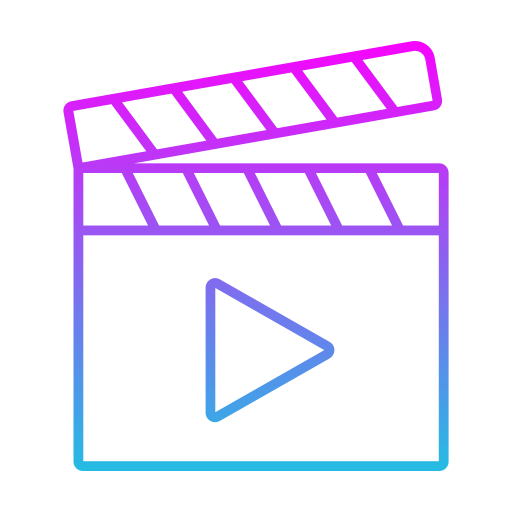 Clapperboard Generic gradient outline icon