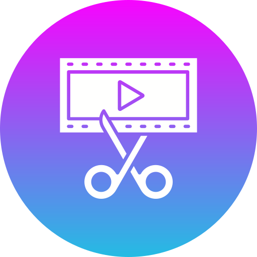 video bewerker Generic gradient fill icoon