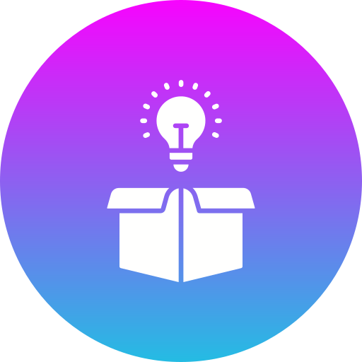 Think outside the box Generic gradient fill icon