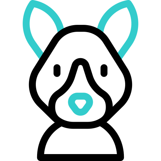 kangourou Basic Accent Outline Icône