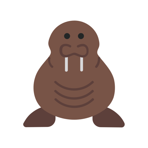 Walrus Generic color fill icon