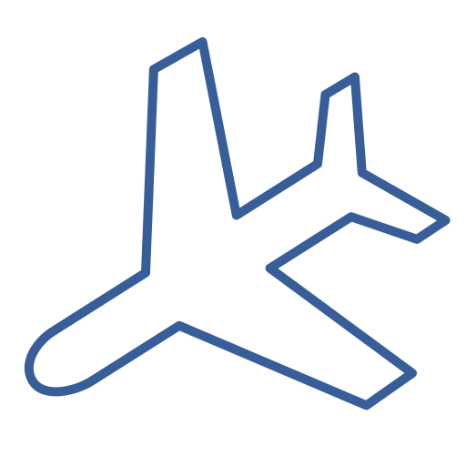 Plane Generic outline icon