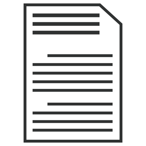 紙 Generic outline icon