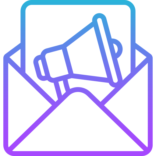 Email marketing Generic gradient outline icon