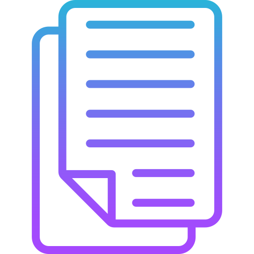 document Generic gradient outline icoon