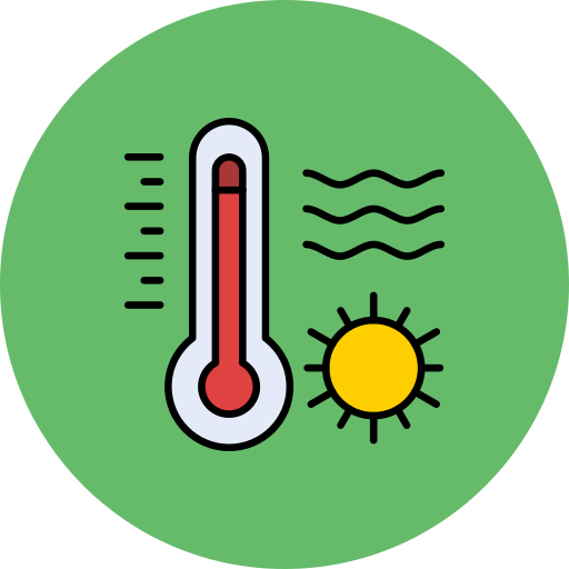 Heat wave Generic color lineal-color icon