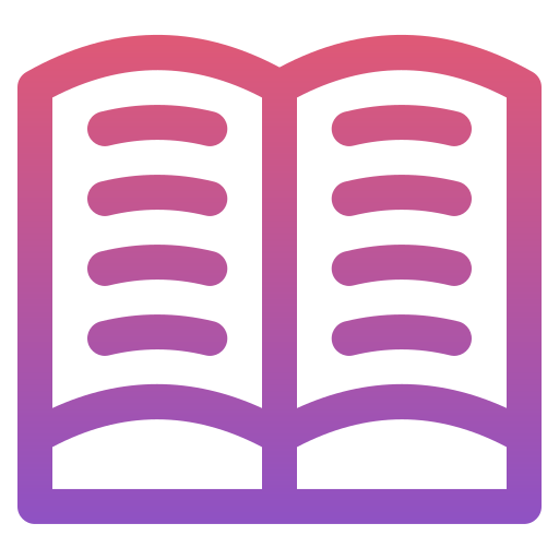 책 공개 시험 Generic gradient outline icon
