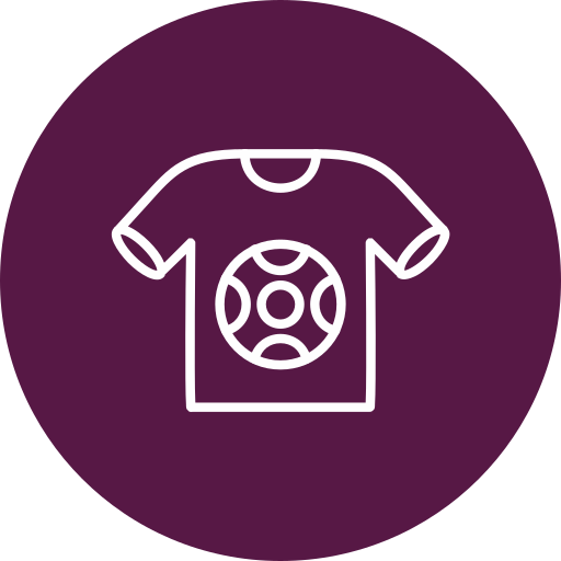 koszulka piłkarska Generic color fill ikona