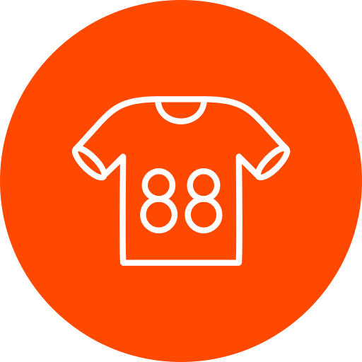 스포츠 셔츠 Generic color fill icon
