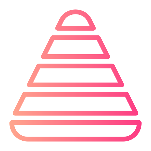 piramide Generic gradient outline icona