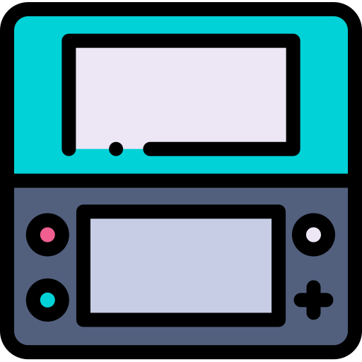 konsola do gier Detailed Rounded Lineal color ikona