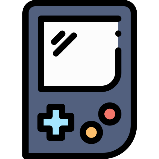 game boy Detailed Rounded Lineal color icon